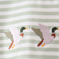 Green Duck Embroidered Shorts Set