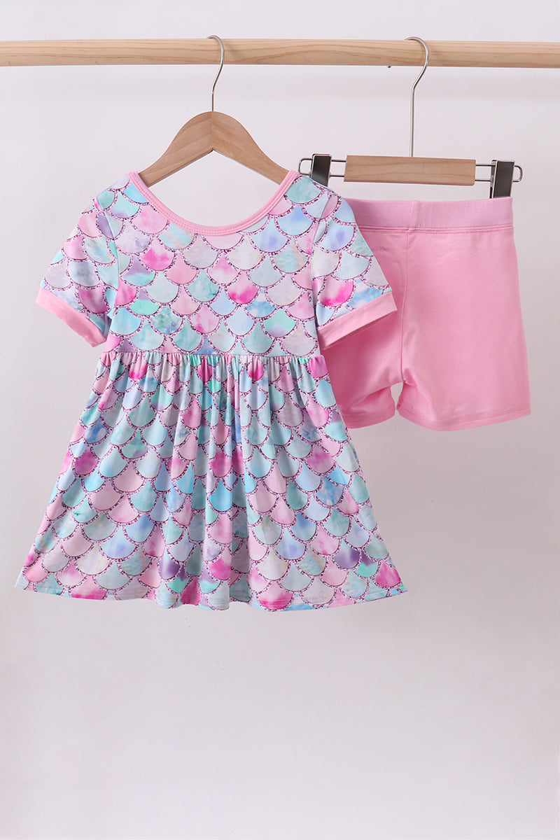 Mermaid bamboo pajama set