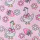 Pink Goose Smocked Bloomer Set