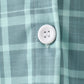 Duck embroidery button down plaid shirt