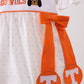 Tennessee go vols embroidery bow bubble