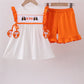 Tennessee go vols embroidery ruffle shorts set