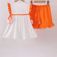 Tennessee go vols embroidery ruffle shorts set