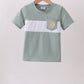 Sage starfish shell embroidery top