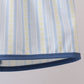 Blue shark applique stripe 2pc swimsuit