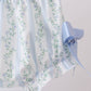 Blue character applique ruffle bloomer set