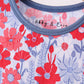 Blue Floral Bamboo Set