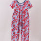 Blue Floral Bamboo Jumpsuit