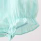 Green Marine Embroidered Jacquard Bubble
