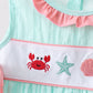 Green Marine Embroidered Jacquard Set