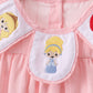 Pink Princess Embroidered Jacquard Bloomer Set