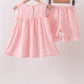Pink Princess Embroidered Jacquard Set