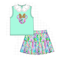Mint Character Applique Skort Set
