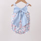 Blue Floral Bow Bubble