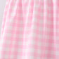 Pink Cow Plaid Embroidered Bloomer Set