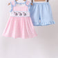 Pink Cow Embroidered Set