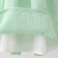 Blue Tractor Applique Seersucker Dress