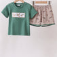 Green Mallard Embroidered Set