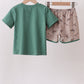 Green Mallard Embroidered Set