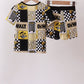 Black Yellow Tool Bamboo Pajama Set