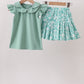 Sage Floral Skirt Set