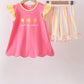 You're my sunshine embroidery Stripe Ruffle Set
