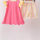 You're my sunshine embroidery Stripe Ruffle Set