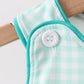 Green Mallard Plaid Embroidered Bubble