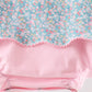 Green Bear Floral Applique Bubble