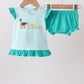 Green Mallard Embroidered Bloomer Set
