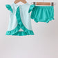 Green Mallard Embroidered Bloomer Set