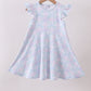 Plaid bow ruffle dress