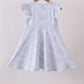 Plaid bow ruffle dress