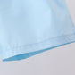 Blue cross embroidery shorts set