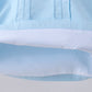 Blue cross embroidery shorts set