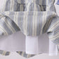 Blue stripe shark embroidery bloomer set