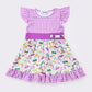 Purple mardi gras girl dress