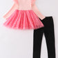 Pink "soopky" ruffle girl set