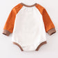 Halloween pumpkin baby romper