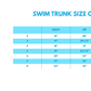 Blue Tractor Stripe UPF Swim Trunks