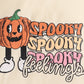 Halloween pumpkin spooky girl top