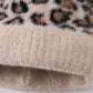 Beige leopard beanie hat toddler adult