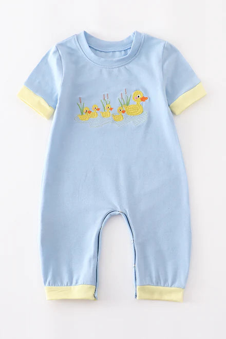 Duck boy romper