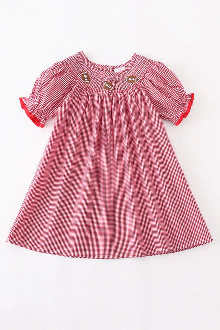Smocked football dress