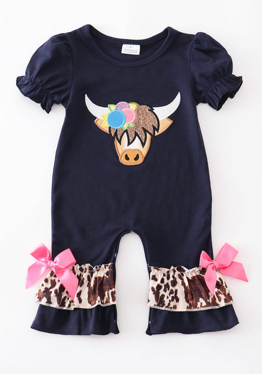 Highland cow romper