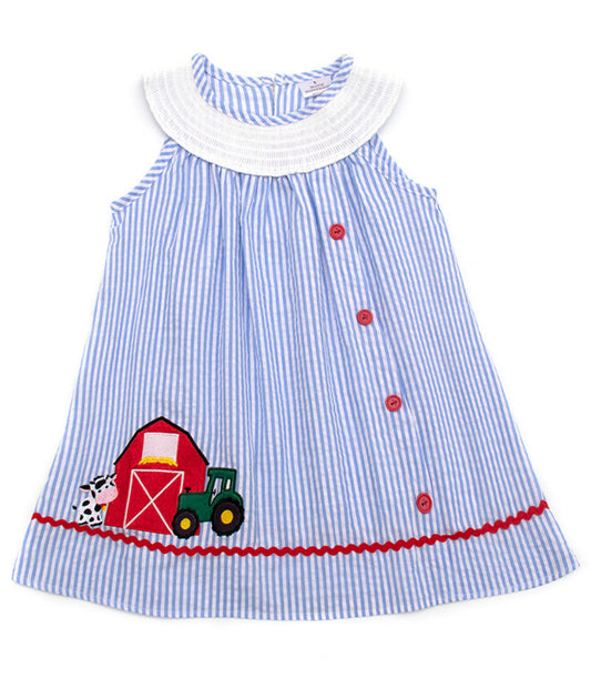 Embroidered farm dress