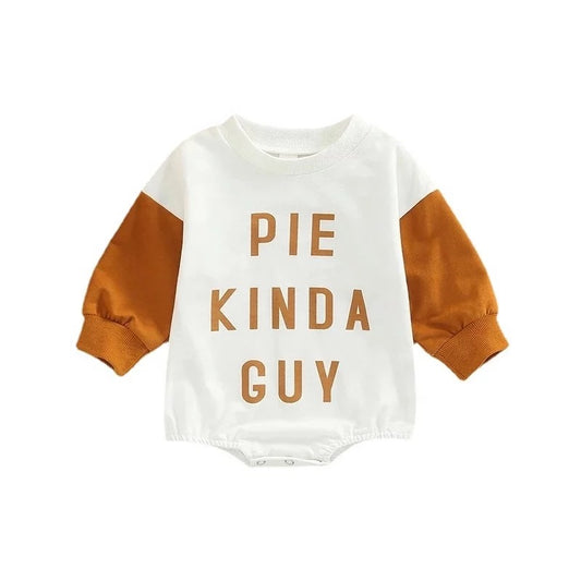 Pie kinda guy boy romper