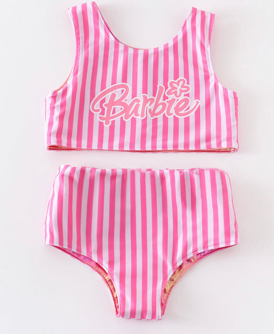 Reversible “Barbie” two piece