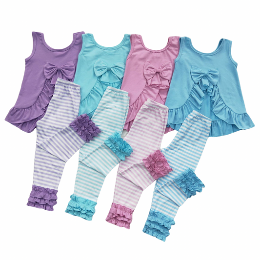 Two piece swing back set